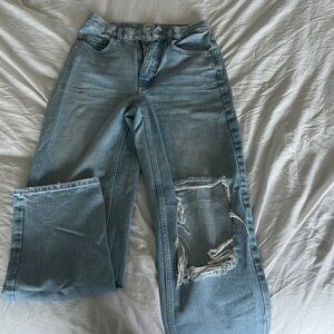 Urban Outfitters BDG high rise, ripped jeans with under butt rip